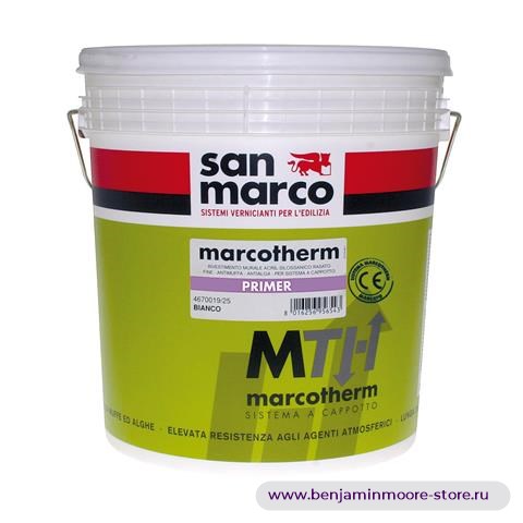 San Marco Marcotherm Primer водорастворимый настенный укрывистый фиксатив для внутренних и наружных работ — фото | www.benjaminmoore-store.ru