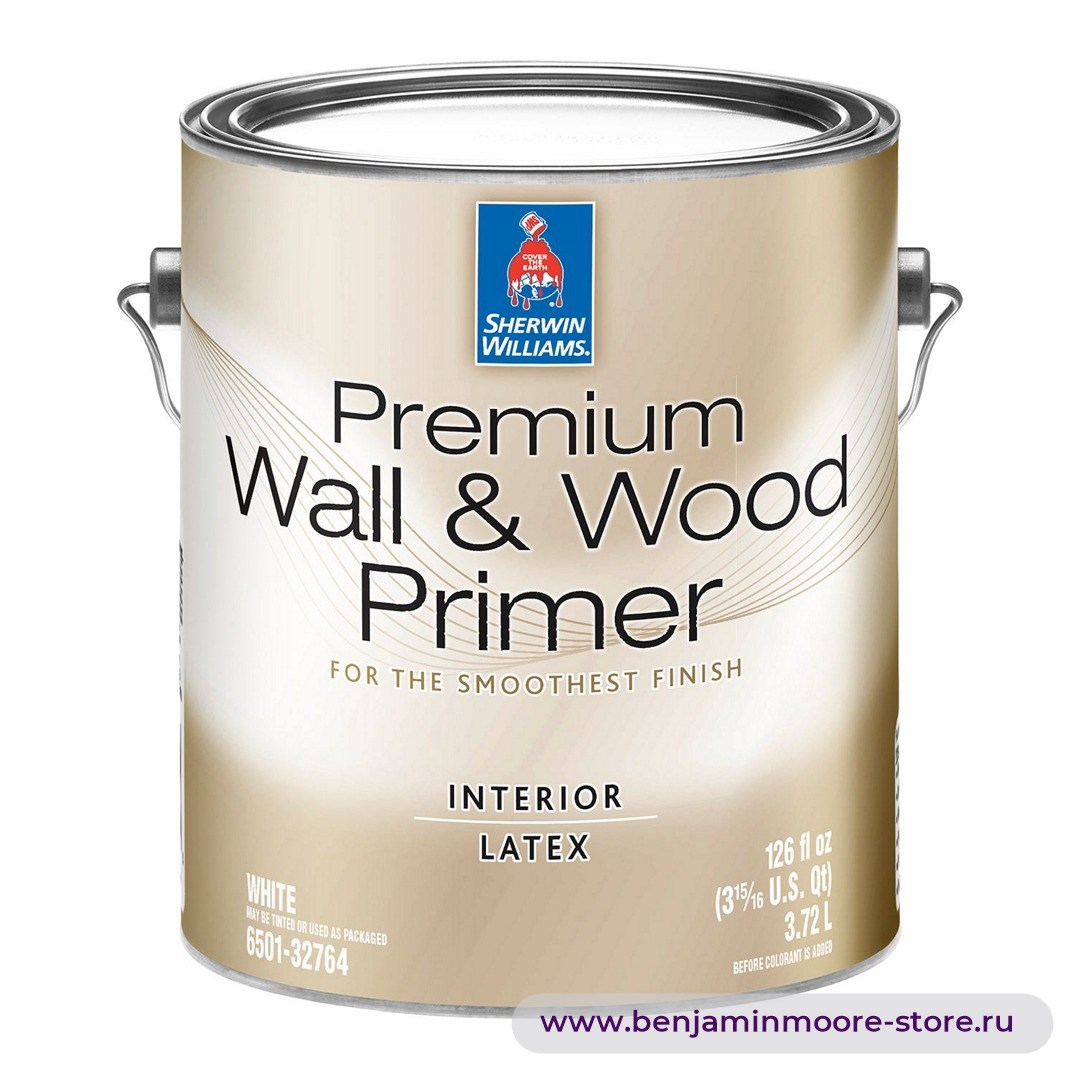 Sherwin-Williams Premium Wall & Wood Primer грунт для внутренних работ — фото | www.benjaminmoore-store.ru