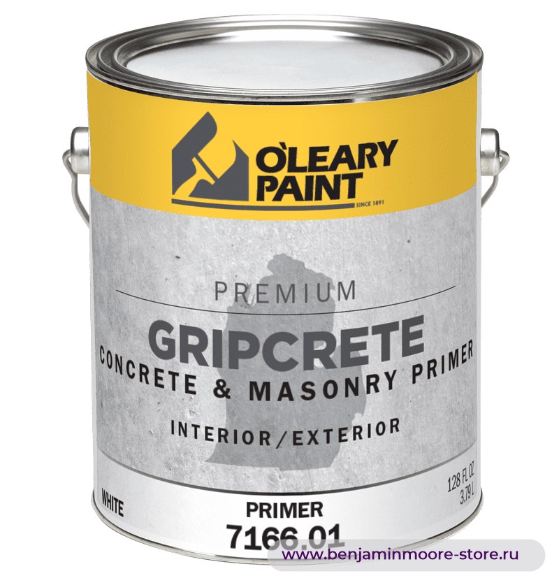 Грунтовка O'Leary GripCrete Masonry Primer 7166 / О'Лири ГрипКрит Мейсонри Праймер 7166 грунт-герметик по кладке, защищающий от высолов — фото | www.benjaminmoore-store.ru