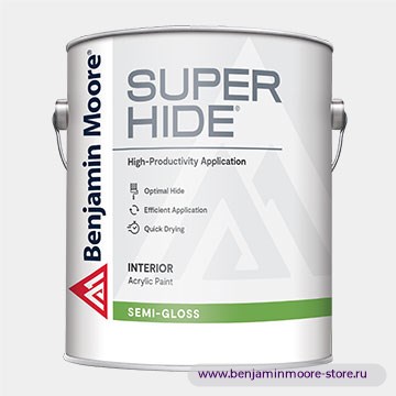 Benjamin Moore N298 Super Hide® Low VOC Semi-Gloss полуглянцевая краска для внутренних работ — фото | www.benjaminmoore-store.ru