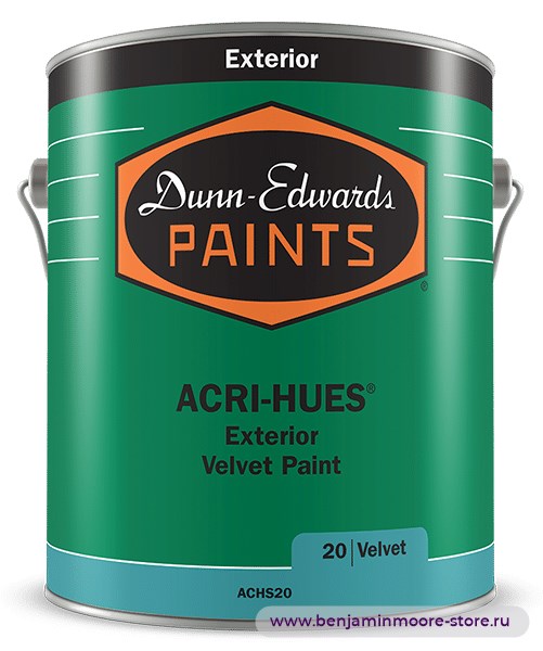 Dunn-Edwards ACRI-HUES® Velvet ACHS20 бархатистая матовая краска для внутренних и наружных работ — фото | www.benjaminmoore-store.ru