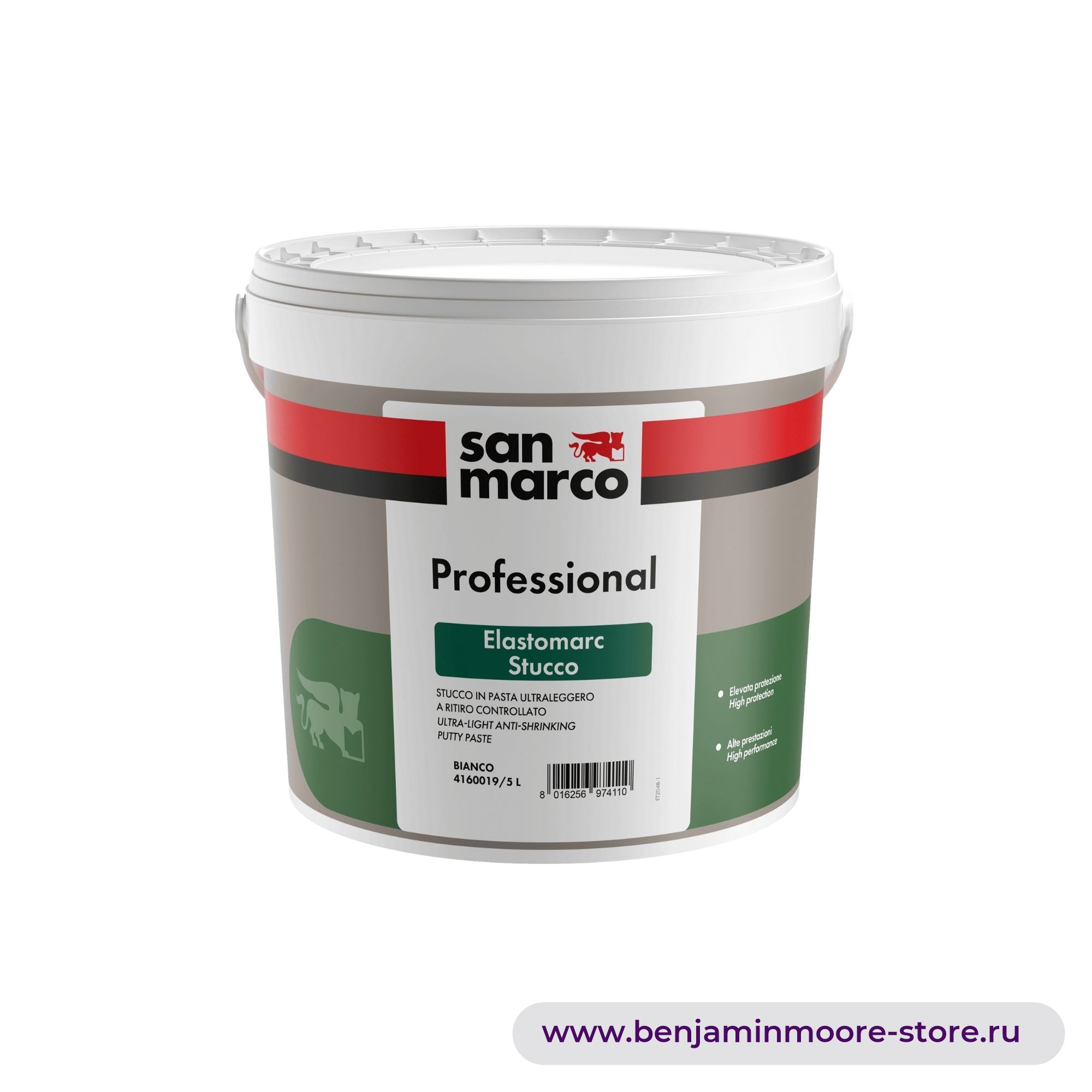 San Marco Elastomarc Stucco пастообразная ультралегкая штукатурка с контролируемой усадкой — фото | www.benjaminmoore-store.ru