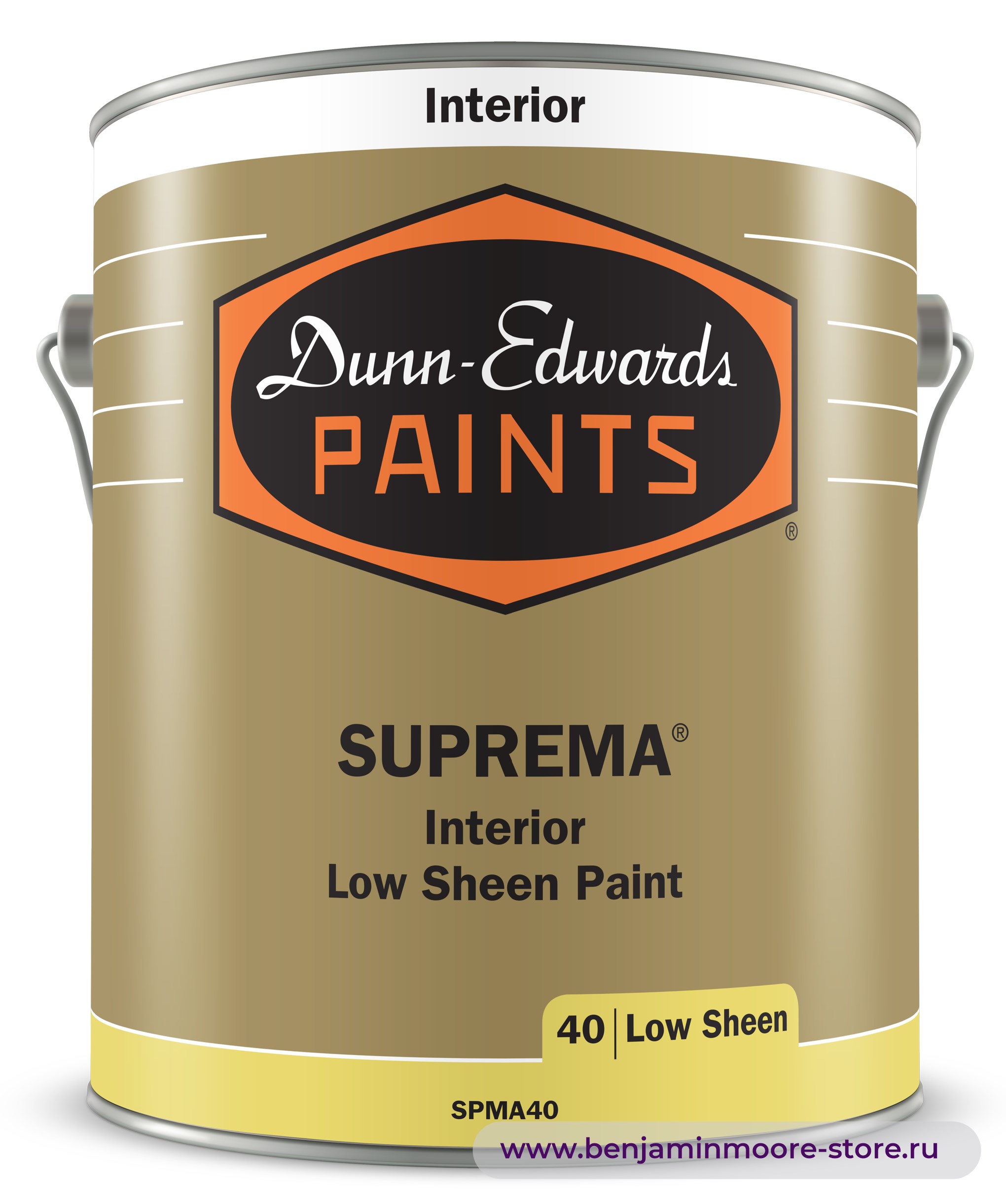Dunn-Edwards SUPREMA® Satin/Low Sheen SPMA40 атласная краска для внутренних работ — фото | www.benjaminmoore-store.ru