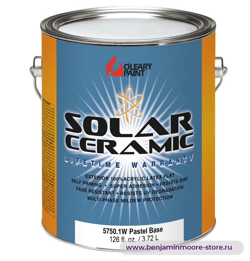 O'Leary Solar Ceramic Satin 5752 атласная краска для наружных работ — фото | www.benjaminmoore-store.ru