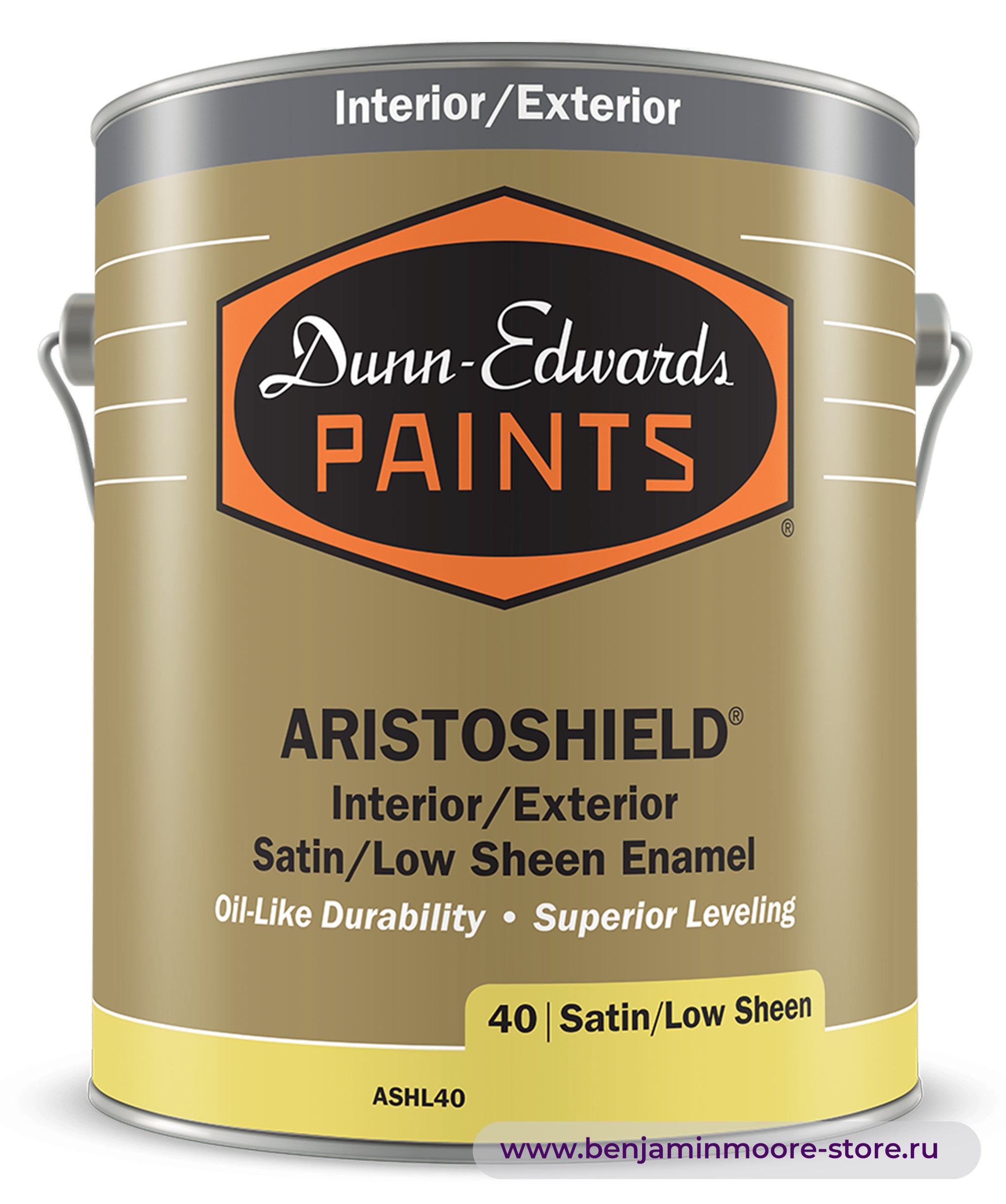 Dunn-Edwards ARISTOSHIELD® Satin/Low Sheen ASHL40 атласная эмаль для внутренних и наружных работ — фото | www.benjaminmoore-store.ru