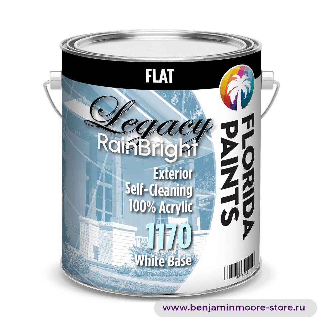 Florida Paints Legacy RainBright Flat 1170 глубокоматовая краска для наружных работ — фото | www.benjaminmoore-store.ru