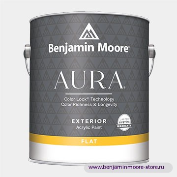 Benjamin Moore 629 Aura® Exterior Flat Finish Матовое покрытие 