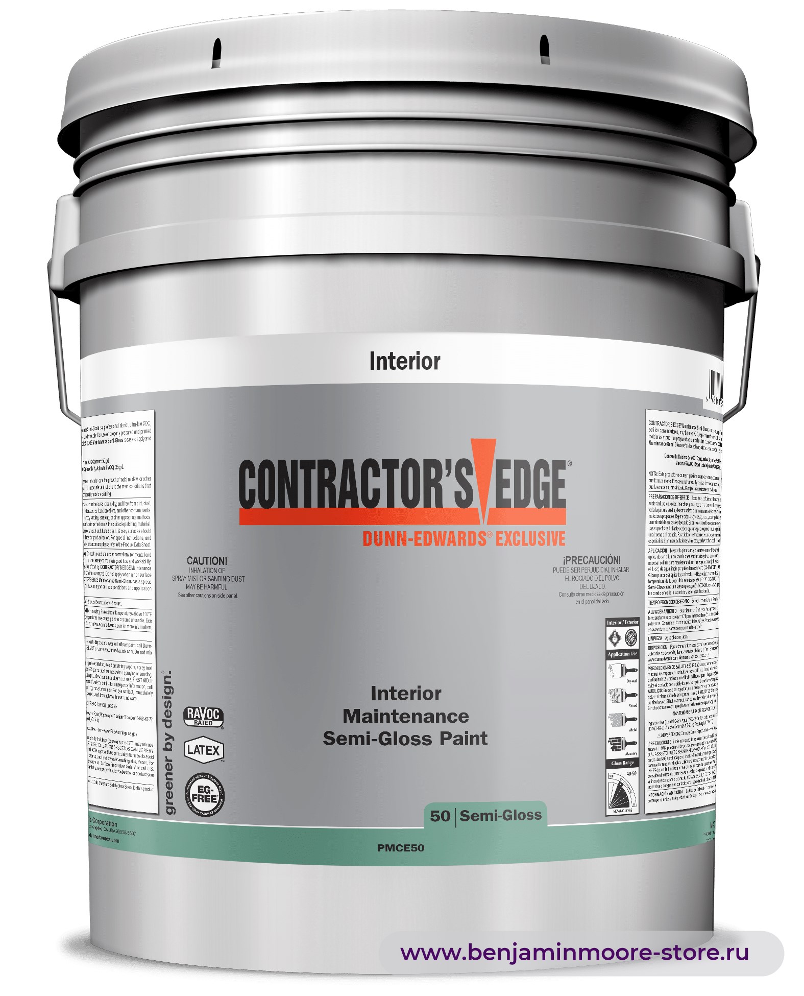 Dunn-Edwards CONTRACTOR'S EDGE® Semi-Gloss PMCE50 полуглянцевая краска для внутренних работ — фото | www.benjaminmoore-store.ru