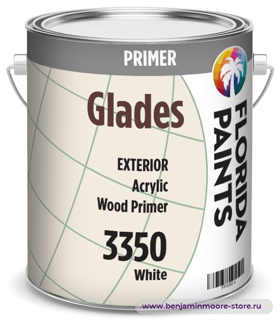 Грунтовка Florida Paints Glades Wood Primer 3350 / Флорида Пэйнтс Глейдс Вуд Праймер 3350 акриловый грунт по дереву для наружных работ — фото | www.benjaminmoore-store.ru