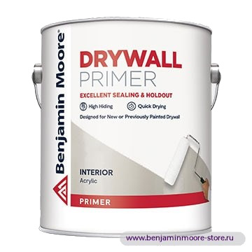 Грунтовка Benjamin Moore 0380 Drywall Primer / Бенджамин Мур Драйвол Праймер акриловый грунт для гипсокартона, для внутренних работ — фото | www.benjaminmoore-store.ru