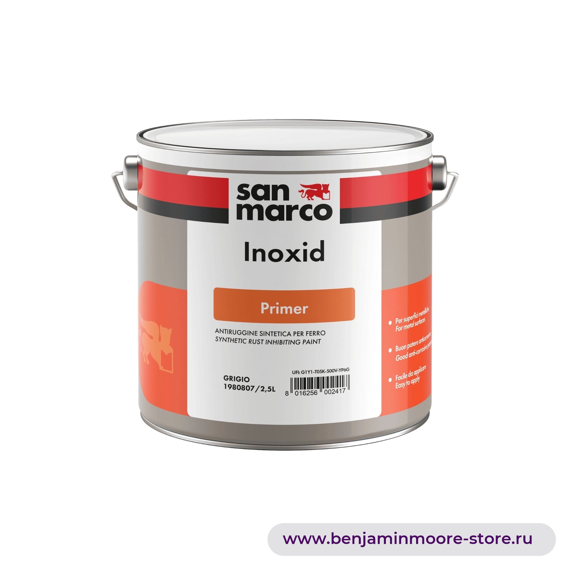 San Marco Inoxid синтетическое антикоррозийное средство для защиты железа — фото | www.benjaminmoore-store.ru
