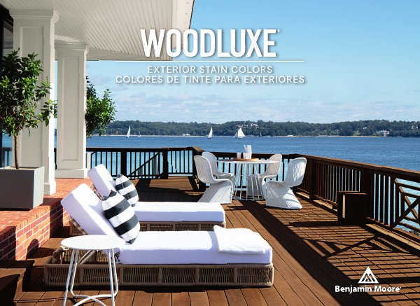 WoodLuxe® Stain Colors — брошюра Benjamin Moore