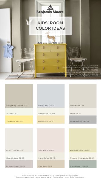Kids' Rooms — брошюра Benjamin Moore