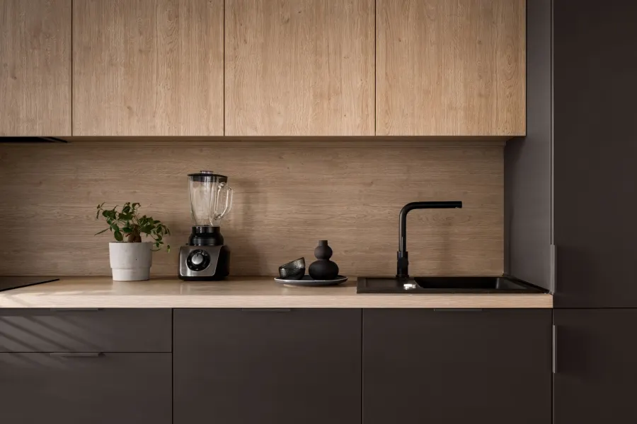 Кухонные фасады в цвете Espresso Macchiato DET680 Dunn-Edwards