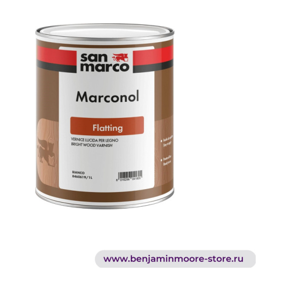San Marco Marconol Flatting глянцевая краска на основе синтетических масел для дерева — фото | www.benjaminmoore-store.ru