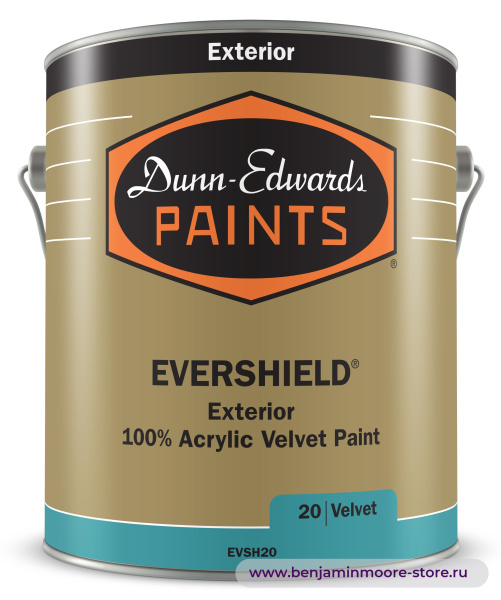 Dunn-Edwards EVERSHIELD® Velvet EVSH20 бархатистая матовая краска для наружных работ — фото | www.benjaminmoore-store.ru