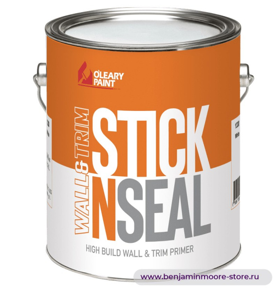 Грунтовка O'Leary Stick-N-Seal Wall & Trim 1330 / О'Лири Стик-Н-Сил Вол энд Трим 1330 грунт-герметик для стен и деревянной отделки, для внутренних работ — фото | www.benjaminmoore-store.ru