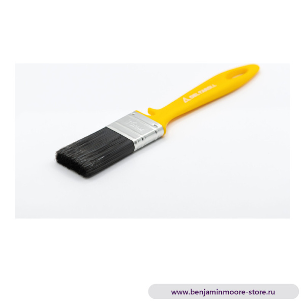 Кисть флейцевая, смешанная черная щетина, DeltaRoll, 35x10 мм — фото | www.benjaminmoore-store.ru