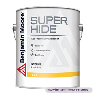 Benjamin Moore N295 Super Hide® Low VOC Flat глубокоматовая краска для внутренних работ