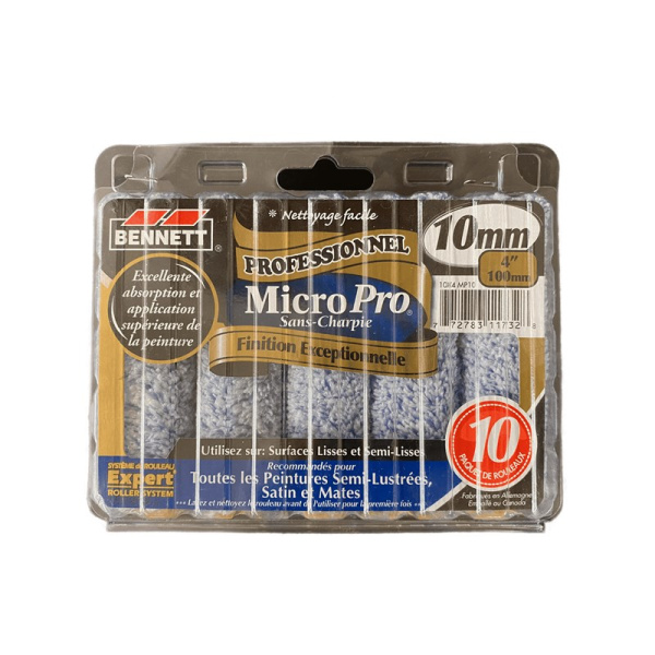 Мини-валики Bennett Micro Pro 100 мм, микрофибра, 10 шт. — фото | www.benjaminmoore-store.ru