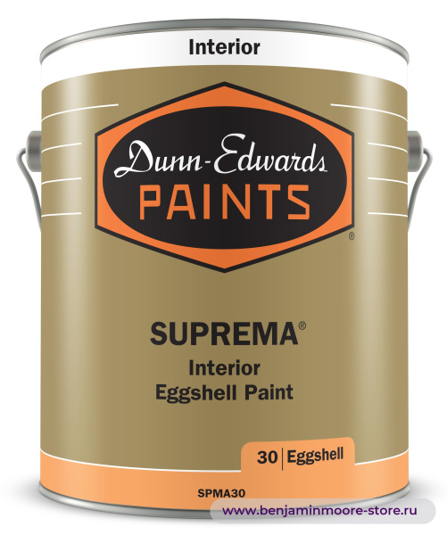 Dunn-Edwards SUPREMA® Eggshell SPMA30 краска с блеском «яичная скорлупа» для внутренних работ — фото | www.benjaminmoore-store.ru