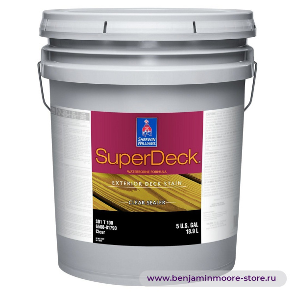 Sherwin-Williams SuperDeck® Waterborne Clear Sealer пропитка для наружных работ — фото | www.benjaminmoore-store.ru