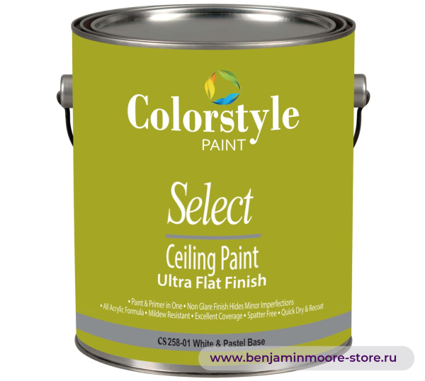 CS 258 Ceiling Paint  глубокоматовая для потолков — фото | www.benjaminmoore-store.ru