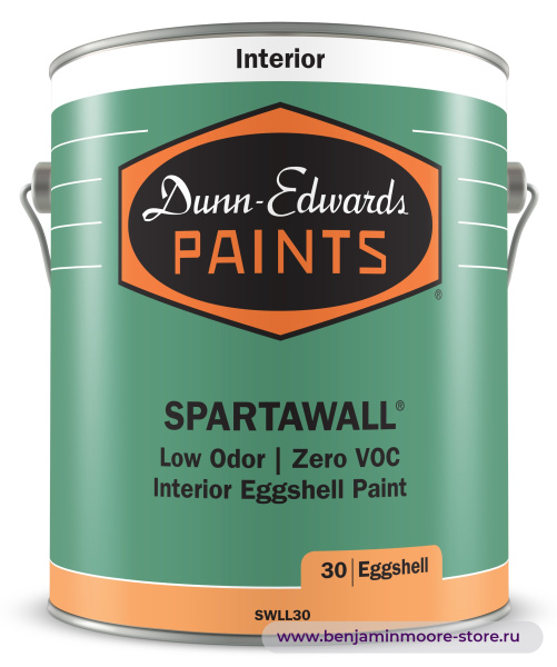 Dunn-Edwards SPARTAWALL® Eggshell SWLL30 краска с блеском «яичная скорлупа» для внутренних работ — фото | www.benjaminmoore-store.ru