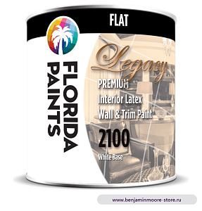 Краска Florida Paints FP2100 Interior Flat White Матовая Акриловая  краска  в цвете 0371 Fiorito