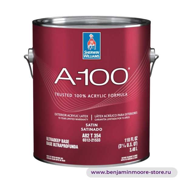 Sherwin-Williams A-100® Exterior Satin атласная краска для наружных работ — фото | www.benjaminmoore-store.ru