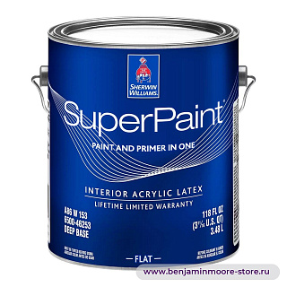 Краска Sherwin Williams SuperPaint Interior Latex Flat / Шервин Вильямс СуперПэйнт Латексная матовая