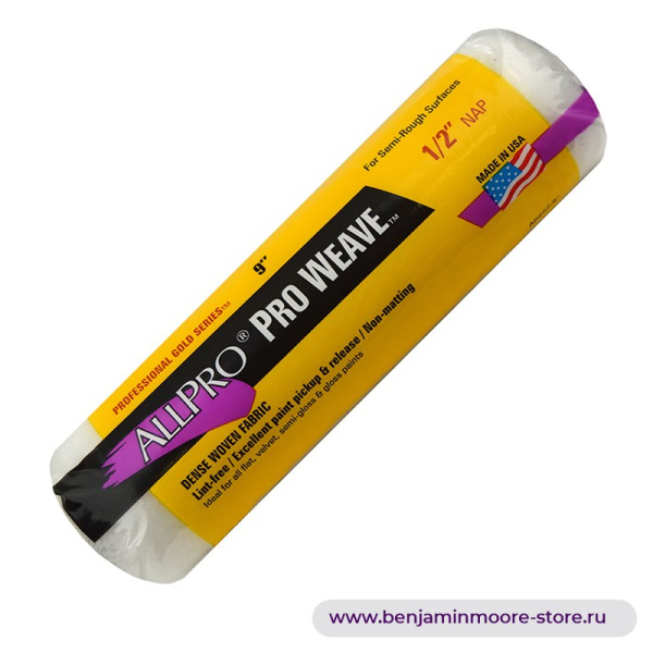 Набор валиков из 3 шт. AllPro Cover Pro Weave 9'' (22,86 см) x 3 / 8 (Wooster) — фото | www.benjaminmoore-store.ru
