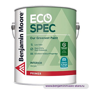 Грунтовка Benjamin Moore W372 Eco Spec® Primer / Бенджамин Мур Эко Спек Праймер экологичный грунт без запаха для внутренних работ