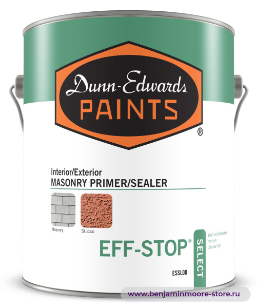 Грунтовка Dunn-Edwards EFF-STOP® Select ESSL00 / Данн-Эдвардс Эфф-Стоп Селект акриловый грунт-герметик по кладке для внутренних и наружных работ — фото | www.benjaminmoore-store.ru