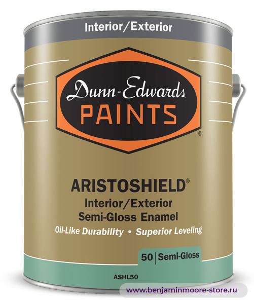 Dunn-Edwards ARISTOSHIELD® Semi-Gloss ASHL50 полуглянцевая эмаль для внутренних и наружных работ — фото | www.benjaminmoore-store.ru