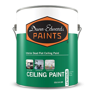 Dunn-Edwards Dead Flat Ceiling Paint CEIL10 глубокоматовая краска для потолков Ultra White
