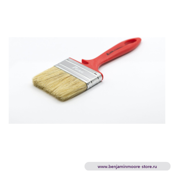 Кисть флейцевая, универсальная светлая щетина, DeltaRoll, 70x12 мм — фото | www.benjaminmoore-store.ru