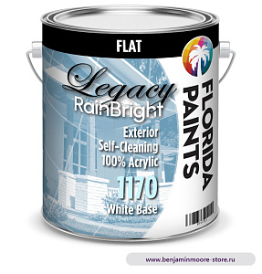 Florida Paints Legacy RainBright Flat 1170 глубокоматовая краска для наружных работ в цвете 0371 Fiorito