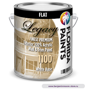 Краска Florida Paints FP1100 Exterior Flat White Матовая Акриловая  краска  в цвете 0371 Fiorito
