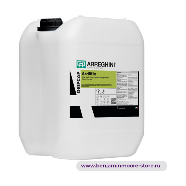 Грунтовка Arreghini Acrilifix / Аррегини Акрилификс прозрачная грунтовка на водной основе для внутренних работ — фото | www.benjaminmoore-store.ru
