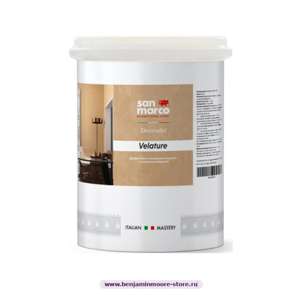 San Marco Velature лессирующее защитное покрытие с эффектом старения — фото | www.benjaminmoore-store.ru