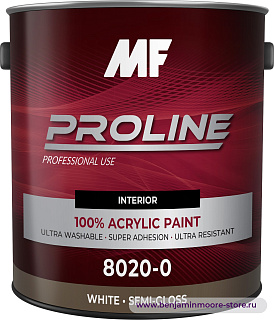 MF Paints Proline Red 8020 Semi-Gloss полуглянцевая краска для внутренних и наружных работ