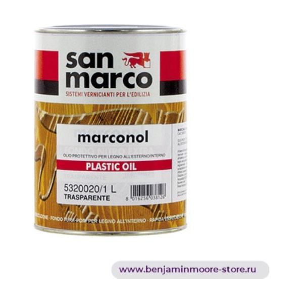 San Marco Marconol Plastic-Oil защитное масло для дерева для внутренних и наружных работ — фото | www.benjaminmoore-store.ru