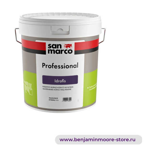 Грунтовка San Marco Idrofis / Сан Марко Идрофис акриловый фиксатор на водной основе — фото | www.benjaminmoore-store.ru