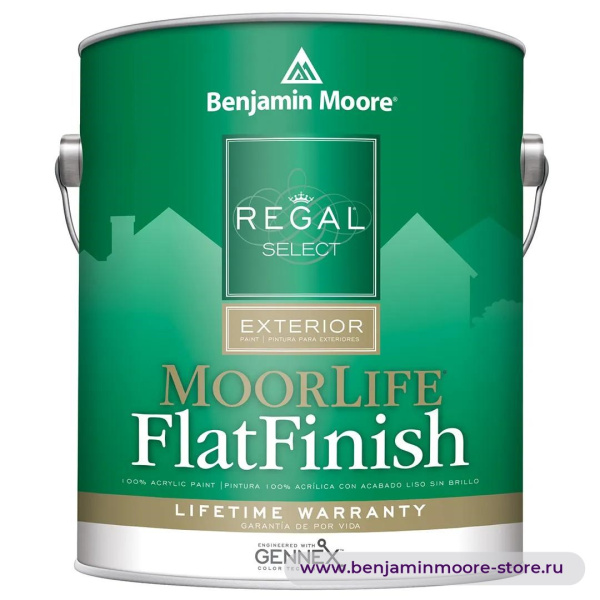 Benjamin Moore 105 Regal® Select Premium Exterior Flat Матовая краска 