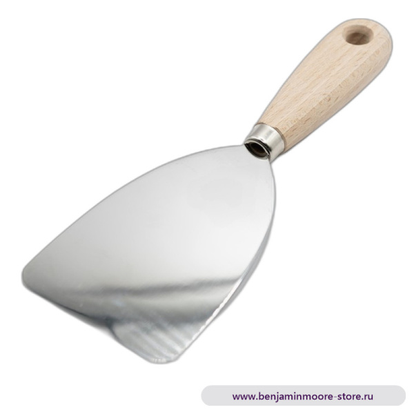 Шпатель овалный из нержавеющей стали Inox Boldrini, 80 мм — фото | www.benjaminmoore-store.ru