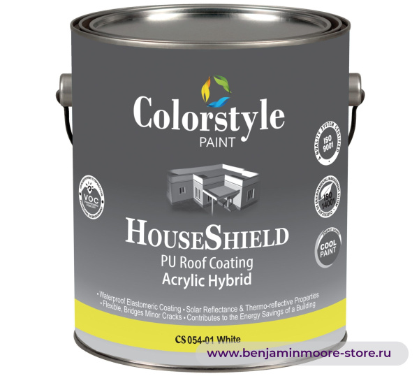 Colorstyle CS 054 Houseshield PU Roof Coating краска для наружных работ — фото | www.benjaminmoore-store.ru