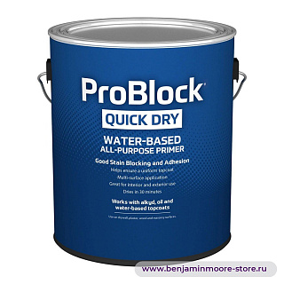 Грунтовка Sherwin-Williams ProBlock® Quick Dry Primer / Шервин-Вильямс ПроБлок Квик Драй Праймер быстросохнущий грунт для внутренних и наружных работ