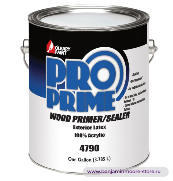 Грунтовка O'Leary Stick-N-Seal Exterior Wood 4790 / О'Лири Стик-Н-Сил Экстериор Вуд 4790 акриловый грунт по дереву для наружных работ — фото | www.benjaminmoore-store.ru