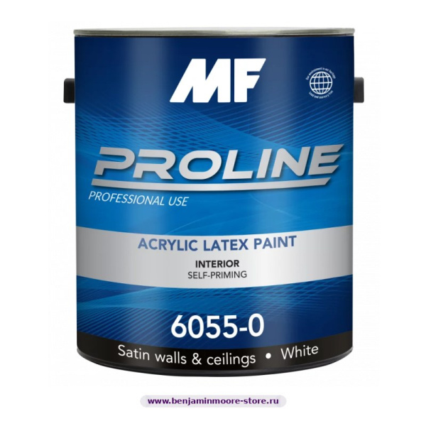 Краска MF 6055 Proline Blue  полуматовая краска для стен и потолков — фото | www.benjaminmoore-store.ru